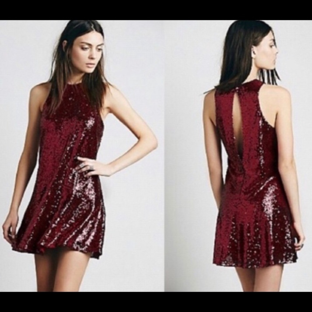 Free People Sequin mini dress